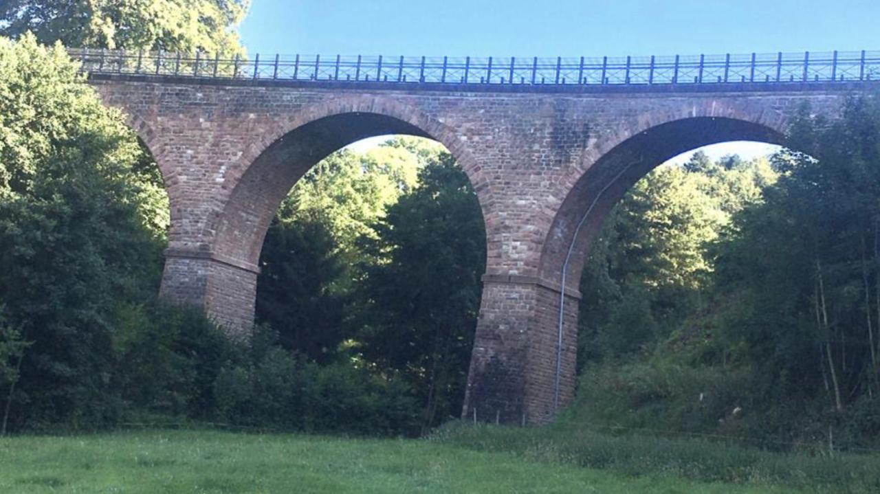 Ferienwohnung Am Viadukt ヴァルト・ミヒェルバッハ エクステリア 写真